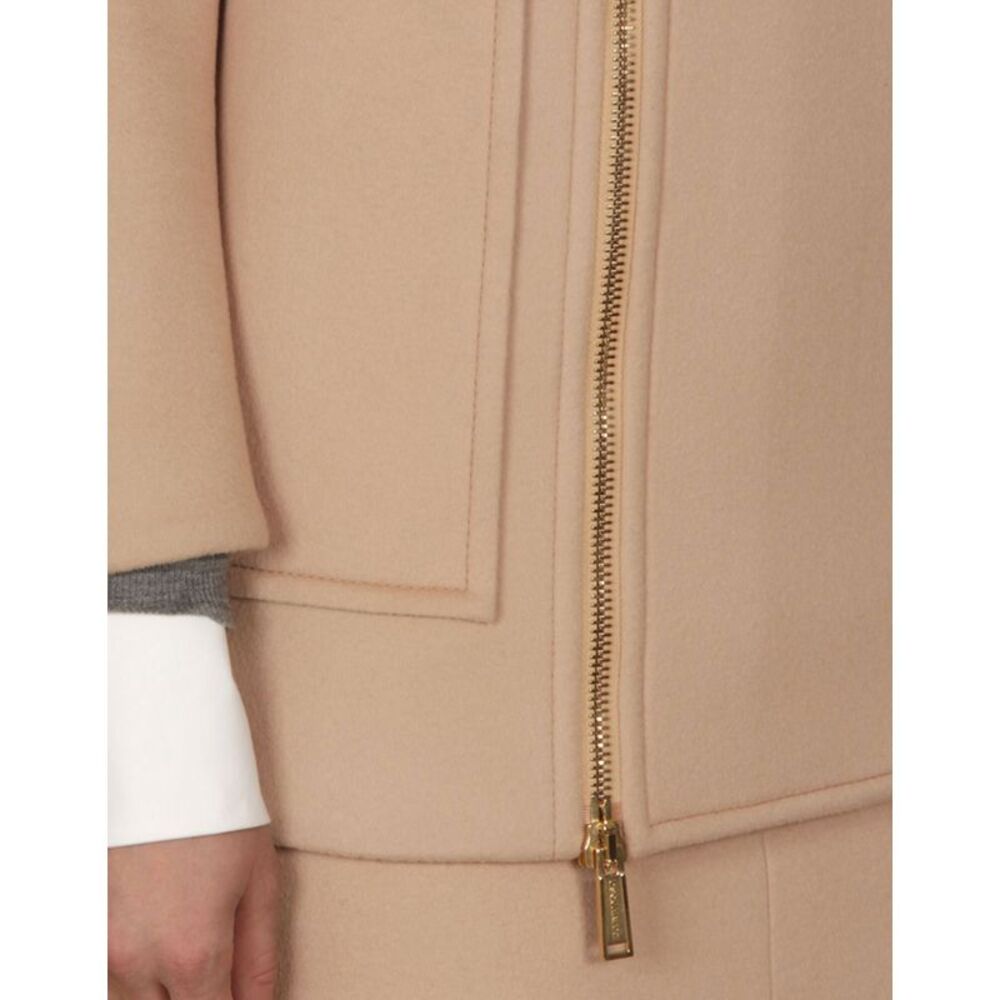 Dsquared2 Womens Wool Zip-Up High Neck Liverpool Jacket US 6 Beige IT 42 - NWT - Picture 5 of 5